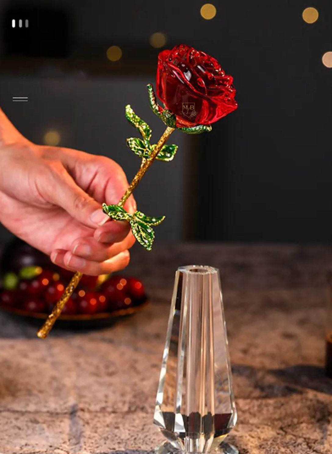 Red Crystal Rose