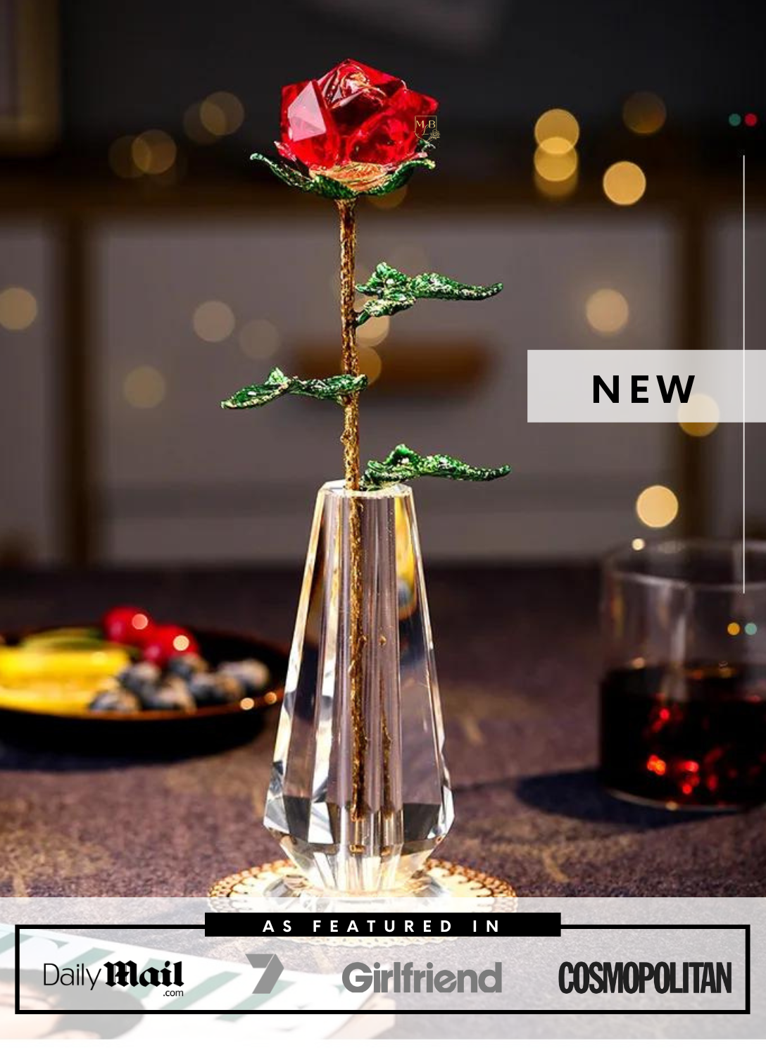 Red Crystal Rose