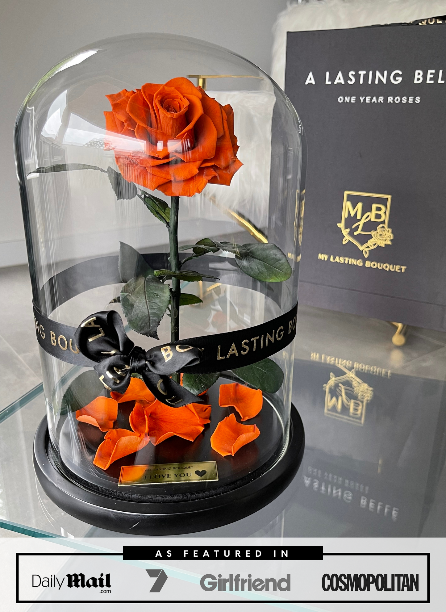 Orange Lasting Belle - My Lasting Bouquet