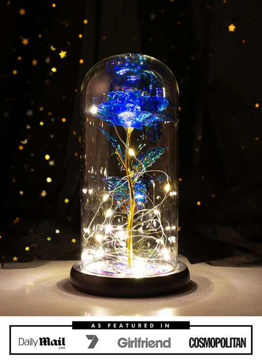 My Lasting Bouquet™️ Blue LED Rose Dome