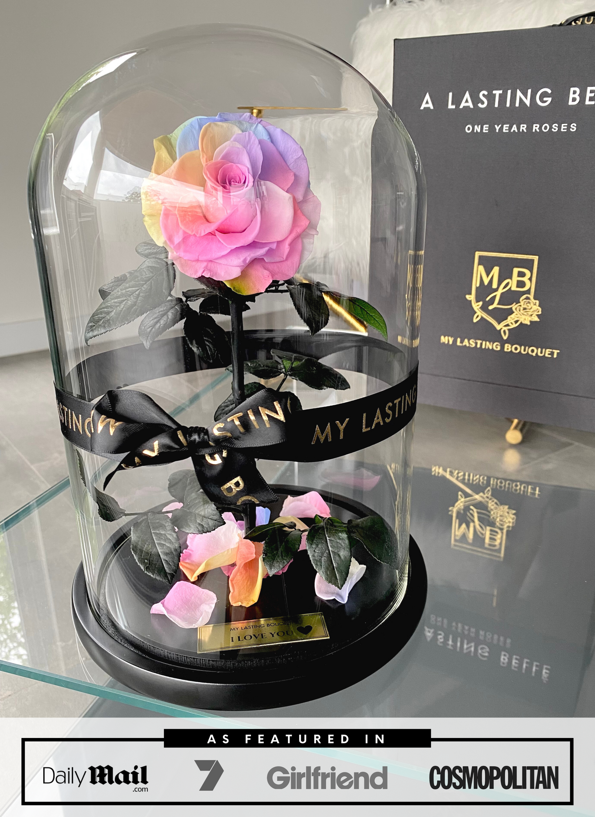 Rainbow Lasting Belle - My Lasting Bouquet